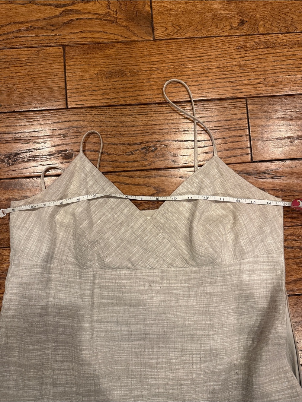 Banana Republic tan linen maxi dress. Size 10. - Picture 4 of 5
